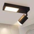 Led Deckenlampe Schwarz Deckenleuchte - Deckenstrahler 3000k 10W Deckenspot GU10 Flurlampe Modern Wandleuchte Innen für Küche Schlafzimmer Flur - Gbly