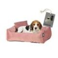 Rohrschneider ® Hundebett inkl. Gratis-Beigabe, Kuschelsofa altrosa M