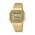 Chronograph CASIO VINTAGE "A168WG-9EF", gold (goldfarben), Armbanduhren, Damen, Quarzuhr, Armbanduhr, Damen, Herren, digital, retro, Stoppfunktion