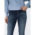 Skinny-fit-Jeans ONLY "ONLBLUSH ICON COIN MID SK DNM CRO300NOOS" Gr. S (36), Länge 32, blau (blau schwarz denim), Damen, Denim/Jeans, Obermaterial: 92% Baumwolle, 6% Elastomultiester, 2% Elasthan, unifarben, Jeans