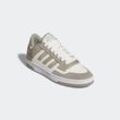 Sneaker ADIDAS SPORTSWEAR "RAPID COURT LOW", Gr. 42,5, silber pebble, cloud weiß, cloud weiß, Leder, Synthetik, sportlich, Schuhe