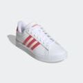 Sneaker ADIDAS SPORTSWEAR "GRAND COURT CLOUDFOAM LIFESTYLE COURT COMFORT", Gr. 37, weiß (cloud weiß, semi lucid rot, cloud weiß), Synthetik, sportlich, Schuhe, Design auf den Spuren des adidas Superstar