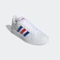 Sneaker ADIDAS SPORTSWEAR "GRAND COURT TD LIFESTYLE COURT CASUAL", Gr. 42, weiß (cloud weiß, royal blau, vivid rot), Synthetik, Textil, sportlich, Schuhe, Design auf den Spuren des adidas Superstar