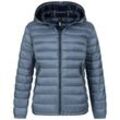 Steppjacke LPO "GILMOUR MELVILLE VI Women" Gr. 40 (M), blau (hellblau), Damen, 100% Polyester, Jacken, auch in Großen Größen erhältlich