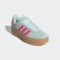 Sneaker ADIDAS SPORTSWEAR "VL COURT BOLD", Gr. 38, halo mint, pulse magenta, gum 3, Leder, Synthetik, sportlich, Schuhe, Design auf den Spuren des adidas Gazelle Bold, Topseller