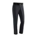 Funktionshose MAIER SPORTS "Perlit M", Herren, Gr. 24, Kurzgrößen, schwarz, Vorderseite: 92% Polyester, 8% Elasthan / Rückseite: 100% Polyester, Hosen, warme Herren Softshellhose, Winter Outdoorhose, winddicht, Regular Fit