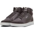 Sneaker PUMA "SHUFFLE MID FUR", Damen, Gr. 45, grau (flat schwarz gray, cast iron, cool light gray), Synthetik, sportlich, Schuhe, Sneakerboots, Winterschuhe