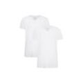 T-Shirt BAMBOO BASICS "T-Shirt VELO 2er Pack", Herren, Gr. M, weiß, Obermaterial: 68% Viskose CV. 28% Baumwolle CO. 4% Elasthan EL., Kurzarm, Shirts