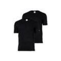 T-Shirt CHAMPION "T-Shirt 2er Pack", Herren, Gr. L, schwarz, Obermaterial: 100% Baumwolle CO., Kurzarm, Shirts