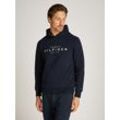 Hoodie TOMMY HILFIGER "TOMMY HILFIGER HOODY", Herren, Gr. XL, blau (desert sky), Sweatware, Obermaterial: 60% Baumwolle, 40% Polyester, bedruckt, casual, regular fit hüftlang, Langarm Rippbündchen, Sweatshirts, mit Logo