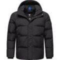 Steppjacke RAGWEAR "Walby", Herren, Gr. L (52), schwarz, Obermaterial: 100% Polyester, Futter: 100% Polyester, Wattierung: 100% Polyester, casual, gerade hüftbedeckend, hoch geschlossener Ausschnitt, Langarm Ärmel ohne Ärmelschlitz Rippstrickbündchen, Jacken, Gesteppte Herren Outdoorjacke wasserdicht mit Kapuze