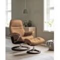 Relaxsessel STRESSLESS "Sunrise", braun (taupe paloma), B:79cm H:103cm T:73cm, Leder BATICK: BATICK ist ein leicht korrigiertes, durchgefärbtes und genarbtes Möbelleder, bei dem die meisten Unebenheiten und Spuren in der Regel entfernt wurden., Leder PALOMA: PALOMA ist ein durchgefärbtes Semianilin-Möbelleder mit natürlicher Narbung., ROHLEDER Stoff Q2 FARON: Ein fester zuverlässiger Bouclu00e9 mi