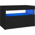 TV-Schrank mit LED-Leuchten Schwarz 60x35x40 cm Vidaxl