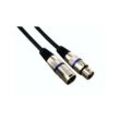 Professionelles xlr-kabel, xlr-stecker auf xlr-buchse - schwarz (10m)