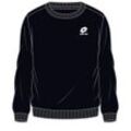 Sweatshirt LOTTO Gr. L (52/54), schwarz (caviar), Herren, 80% Baumwolle, 20% Polyester, unifarben, Sweatshirts, - in sportlich-schlichtem Design