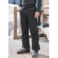 Skihose JOHN DEVIN, Herren, Gr. 48, N-Gr, schwarz (1x schwarz), Obermaterial: 96% Polyester, 4% Elasthan, unifarben, sportlich, Hosen, Schneehose, Outdoorhose gefüttert mit Schneefang