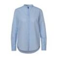 Klassische Bluse BOSS ORANGE "C_Befelize_21" Gr. 40, blau (light, pastel blau450), Damen, Web, Obermaterial: 60% Baumwolle, 40% Lyocell, unifarben, Blusen, Chambray Qualität, Stehkragen