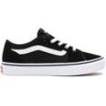 Sneaker VANS "Filmore Decon" Gr. 36,5, schwarz-weiß (schwarz, weiß), Textil, Leder, unifarben mit Farbeinsatz, Schuhe Canvassneaker Sneaker low Skaterschuh, aus textilem Canvas-Material