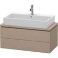 Duravit L-Cube Waschtisch-Unterschrank LC580807575 92 x 47,7 cm, leinen, für Konsole, 2 Schubkästen