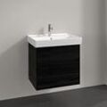 Villeroy und Boch Collaro Waschtischunterschrank C00900AB 60,4x54,6x44,4cm, Waschbecken mittig, black oak