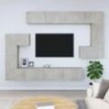 Maisonchic - TV-Möbel,TV-Schrank,TV-Lowboard,TV-Wandschrank Betongrau Holzwerkstoff 69747