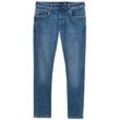 TOM TAILOR DENIM Herren TTAEDAN Straight Jeans mit Stretch, blau, Uni, Gr. 34/36