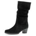 Stiefel GABOR "Palma", Damen, Gr. 42, Normalschaft, schwarz, Nubukleder, unifarben, klassisch, Schuhe, Tricherabsatz, Businessstiefel mit Innen-Reißverschluss