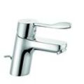 Kludi Pure&easy care Waschtischarmatur 372840565 chrom, DN 15, mit Metall-Ablaufgarnitur, mit Public-Armhebel 120mm