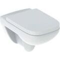 Geberit Renova Plan Set Wand-Tiefspül-WC mit WC-Sitz 500817001 spülrandlos, eckig, weiß