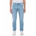 Straight-Jeans REPLAY "GROVER" Gr. 32, Länge 34, light blau 0c3, Herren, Denim/Jeans, Obermaterial: 100% Baumwolle, Jeans, in vielen verschiedenen Waschungen, mit Stretch