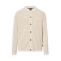 Cardigan JOOP JEANS "Orlano" Gr. M, beige (natural), Herren, Strick, Obermaterial: 100% Baumwolle, unifarben, Strickjacken, Logo-Etikett seitlich am Rumpf, Brusttasche