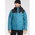 3-in-1-Funktionsjacke THE NORTH FACE "M EVOLVE II TRICLIMATE JACKET - EU" Gr. S, mallard blau, tnf schwarz, Herren, Obermaterial: 100% Polyester, Jacken, mit Logostickerei