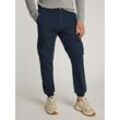 Cargohose TOMMY JEANS "TJM RYAN CARGO" Gr. 30, Länge 32, blau (schwarz night navy), Herren, Web, Obermaterial: 100% Baumwolle, unifarben, Hosen, mit Logostickerei