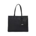 Shopper CALVIN KLEIN "CK MUST MEDIUM SHOPPER_CAVIAR" Gr. B/H/T: 40cm x 32cm x 11,5cm, schwarz, Damen, Lederimitat, Taschen, Schultertasche Damen, Henkeltasche, Umhängetasche Damen