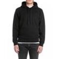 Kapuzensweatshirt REPLAY, Herren, Gr. L, schwarz, Sweatware, Obermaterial: 80% Baumwolle, 20% Polyester, unifarben, casual, regular fit, Langarm angesetztes Bündchen, Sweatshirts