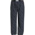 Pyjamahose "SLEEP PANT", Herren, Gr. L (52), N-Gr, grau (ck 96 pixel print_turbulence), Jersey, Obermaterial: 100% Baumwolle, CALVIN KLEIN UNDERWEAR, gemustert, Basic, regular fit knöchellang, Hosen, mit Alloverprint