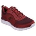 Sneaker SKECHERS "TRACK-GLENDOR", Herren, Gr. 39, rot (weinrot), Textil, Synthetik, sportlich, Schuhe, Trainingsschuh, Schnürschuh, Freizeitschuh mit Memory Foam