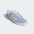 Sneaker ADIDAS ORIGINALS "GAZELLE", Gr. 37, wonder blau, cloud weiß, gold metallic, Leder, Synthetik, sportlich, Schuhe