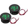 Pack Voltmeter Digital Voltmeter Messgerät Tester dc 5 100 v Grüne LED-Anzeige Led Auto Motorrad Batterie Monitor