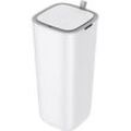 EKO Morandi Smart Sensor-Abfalleimer, Kunststoff, Touch-Bedienfeld, geruchsabdichtend, B 271 x T 271 x H 591 mm, 30 Liter, weiß