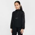 Nike Academy Fußball-Trainingsjacke mit Kapuze und Halbreißverschluss (ältere Kinder) - Schwarz