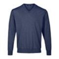 V-Pullover Peter Hahn blau