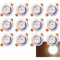 Vingo - led Einbaustrahler 12x 5W Warmweiß 3200K led Deckenstrahler Schwenkbar Einbauleuchte 420lm Deckenleuchte 230V Deckenspots Wohnzimmer,