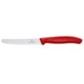 VICTORINOX Gemüsemesser Swiss Classic silber, rot glatt