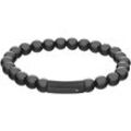 Armband TOMMY HILFIGER "SS24 BEADS, 2790581, 2790582", schwarz (schwarz, schwarz), Armbänder, Herren, Edelstahl, mit Onyx oder Tigerauge