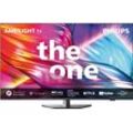 PHILIPS LED-Fernseher, F (A-G), Fernseher, grau (anthrazit), 50