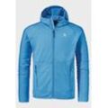 Fleecejacke SCHÖFFEL "Hiking Fleece Hoody Style Cascata MNS", Herren, Gr. 48, blau (8275, blau), Oberstoff: 94% Polyester, 6% Elasthan, sportlich, regular fit, hoch geschlossener Ausschnitt, Langarm, Jacken