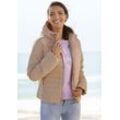 Steppjacke ELBSAND, Damen, Gr. L (40), beige, Steppware, Obermaterial: 100% Polyester. Futter: 100% Polyester. Füllung: 100% Polyester, unifarben, casual, körpernah hüftlang, ohne Ausschnitt, Langarm, Jacken, Mit verstellbarer Kapuze