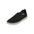 Sneaker ILSE JACOBSEN "TULIP3275" Gr. 36, schwarz, Damen, Obermaterial: 60% Nylon, 40% Polyurethan; Futter: 60% Nylon, 40% Polyurethan, Schuhe Espadrille Slipper, Praktisch, bequem, flexible Laufsohle, ohne Klebstoff