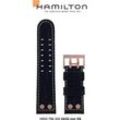 Hamilton - Belowzero Band-set Leder-schwarz-24/22-xs H690.786.300 - schwarz